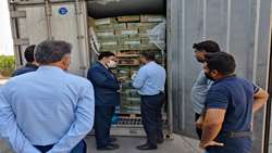 بازدید بازرس‌کل استان هرمزگان از کالاهای اساسی متعلق به شرکت پشتیبانی امور دام
