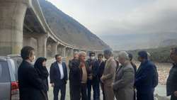بازدید بازرس کل گیلان از پروژه آزادراه محدوده رودبار