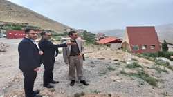بازدید بازرس‌کل استان قزوین از از اراضی روستای ابراهیم آباد