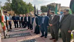 تجدید میثاق رئیس سازمان بازرسی با شهدا در جریان سفر به استان مرکزی