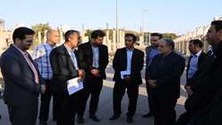 بازدید معاون فرهنگی-اجتماعی سازمان بازرسی از پروژه سالن ورزشی ۲۵۰۰ نفری خلیج فارس بندرعباس