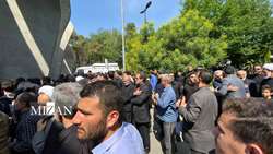 حضور رئیس سازمان بازرسی کل کشور در مراسم تشییع شهدای خدمت