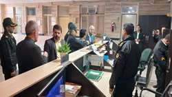 بازدید سرزده بازرس‌کل قضایی استان ایلام از کلانتری مرکزی شهرستان چوار و پاسگاه انتظامی بخش باولی