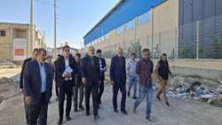 بازرس کل استان فارس از اراضی میدان دوم شهرک صنعتی بازدید کرد