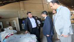 بازرس‌کل استان قزوین از انبار اداره کل جمع آوری و فروش اموال تملیکی استان قزوین بازدید کرد