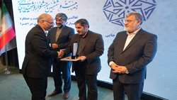 تجلیل استاندار آذربایجان غربی از بازرس کل قضایی استان در بیست و ششمین جشنواره شهید رجایی