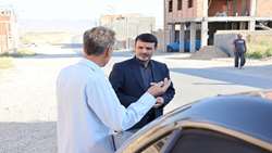 بازدید مجدد بازرس کل استان خراسان شمالی از پروژه آب رسانی به روستای حمزانلو بجنورد 