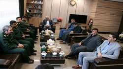 دیدار فرهاندهی سپاه انصار المهدی (عج)  با بازرس کل استان زنجان