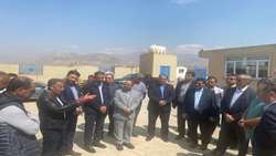 بازدید بازرس کل قضایی استان البرز از پروژه خط انتقال آب و احداث مدول دوم تصفیه خانه شهر مهستان