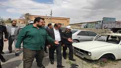 بازدید رئیس سازمان بازرسی از پارکینگ خودروها و موتورسیکلت‌های توقیفی شهرستان ملایر/ ماموریت به بازرس کل استان همدان در خصوص رسیدگی به وضعیت نامطلوب پارکینگ و تعیین تکلیف موتور سیکلت‌های توقیفی