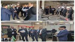 بازدید مشاور رئیس سازمان بازرسی کل کشور از پست بانک غرب استان تهران