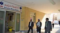 بازدید بازرس کل قضایی استان قم از اورژانس پیش بیمارستانی و مدیریت حوادث دانشگاه علوم پزشکی و خدمات بهداشتی درمانی استان قم