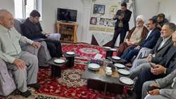 دیدار رئیس سازمان بازرسی با خانواده روحانی شهید ذکریاپور و حاج صادق رمضانی از جانبازان دوران دفاع مقدس