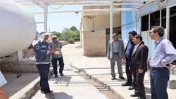 بازدید بازرس کل استان خراسان شمالی از واحد تولیدی فرآوری قیر در شهرک صنعتی بجنورد