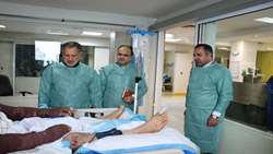 بازدید سرزده بازرس کل استان گیلان از بیمارستان‌های پورسینا و ولایت رشت/عیادت از حادثه‌دیدگان انفجار گاز در رشت