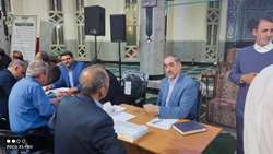  برگزاری میز خدمت بازرسی کل استان البرز در مسجد قائم عظیمیه کرج