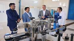 بازدید بازرس کل استان خراسان شمالی از واحد تولیدی مواد شوینده در شهرک صنعتی مهمانک