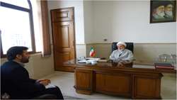 دیدار بازرس کل استان قم با آیت‌الله یزدی، عضو شورای نگهبان 