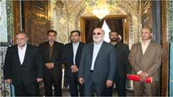 بازدید رئیس سازمان بازرسی کل کشور از مراحل بازسازی سرداب امامزاده حسین بن علی(ع) شهر قزوین