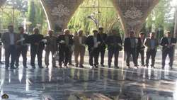 تجدید میثاق کارکنان بازرسی کل استان ایلام با آرمان‌های انقلاب و شهدای گمنام