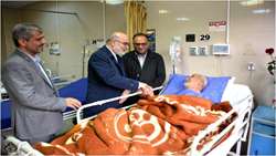 رییس سازمان بازرسی از مصدومان حادثه سیل شیراز عیادت کرد
